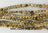 CHG101 15.5 inches 6mm flat heart crazy lace agate gemstone beads wholesale