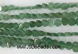 CHG124 15.5 inches 8mm flat heart green aventurine beads wholesale