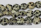 CHG19 15.5 inches 10*10mm heart dalmatian jasper beads wholesale