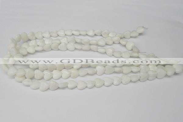 CHG22 15.5 inches 10*10mm heart shell beads wholesale