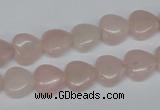 CHG25 15.5 inches 10*10mm heart rose quartz beads wholesale