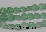 CHG90 15.5 inches 8*8mm faceted heart amazonite beads wholesale