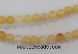 CHJ01 15.5 inches 4mm round honey jade stone beads wholesale