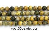 CHJ123 15.5 inches 12mm round honeybee jasper gemstone beads