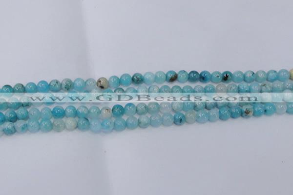 CHM201 15.5 inches 6mm round blue hemimorphite beads wholesale