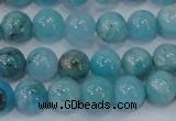 CHM202 15.5 inches 8mm round blue hemimorphite beads wholesale