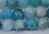 CHM204 15.5 inches 12mm round blue hemimorphite beads wholesale