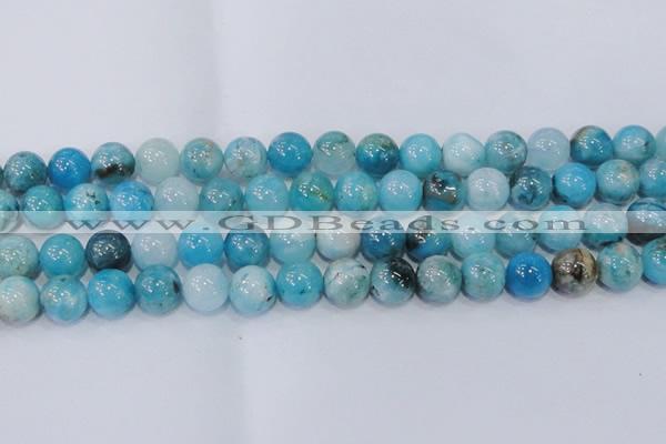 CHM205 15.5 inches 14mm round blue hemimorphite beads wholesale