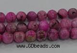 CHM220 15.5 inches 4mm round dyed hemimorphite beads wholesale