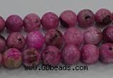 CHM221 15.5 inches 6mm round dyed hemimorphite beads wholesale