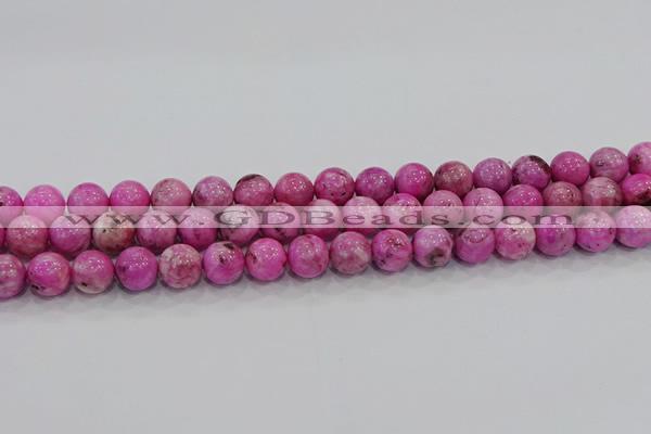 CHM223 15.5 inches 10mm round dyed hemimorphite beads wholesale