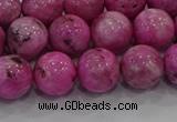 CHM224 15.5 inches 12mm round dyed hemimorphite beads wholesale