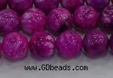 CHM232 15.5 inches 12mm round dyed hemimorphite beads wholesale