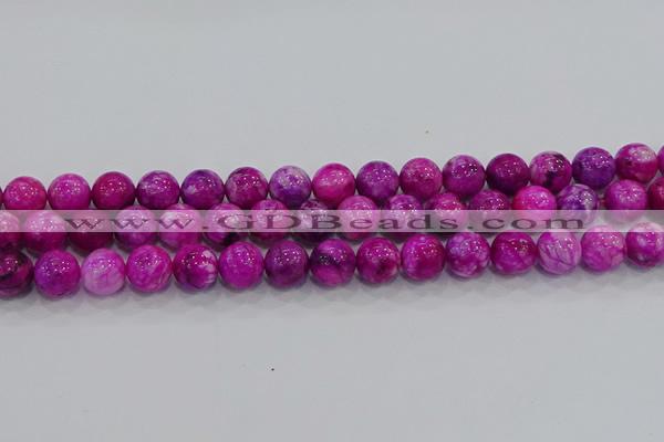 CHM232 15.5 inches 12mm round dyed hemimorphite beads wholesale