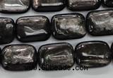 CHS91 15.5 inches 13*18mm rectangle natural hypersthene beads