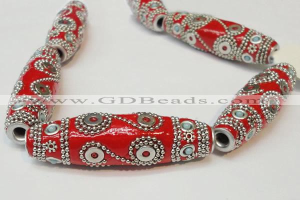 CIB05 17*60mm rice fashion Indonesia jewelry beads wholesale