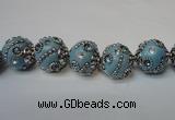 CIB123 19mm round fashion Indonesia jewelry beads wholesale