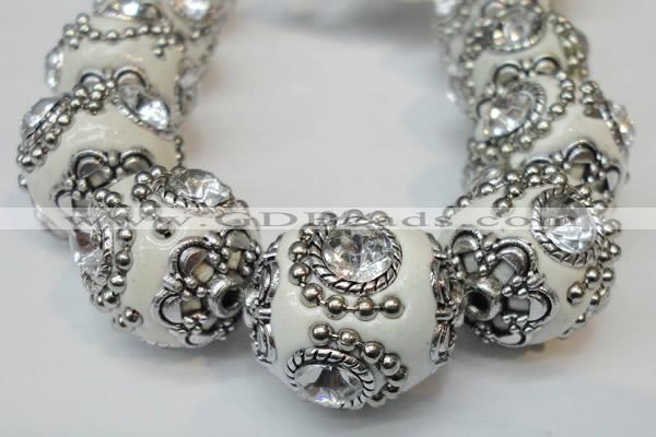 CIB200 19mm round fashion Indonesia jewelry beads wholesale