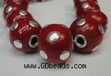 CIB240 18mm round fashion Indonesia jewelry beads wholesale