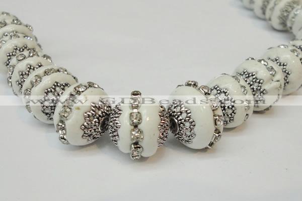 CIB270 14*16mm rondelle fashion Indonesia jewelry beads wholesale