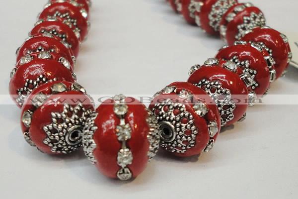 CIB273 14*16mm rondelle fashion Indonesia jewelry beads wholesale