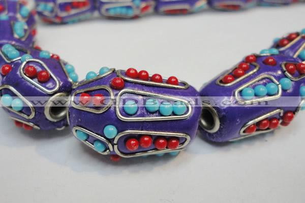 CIB312 17*26mm drum fashion Indonesia jewelry beads wholesale