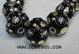 CIB367 23mm round fashion Indonesia jewelry beads wholesale