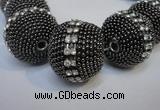 CIB426 25mm round fashion Indonesia jewelry beads wholesale