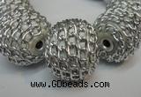 CIB450 24mm round fashion Indonesia jewelry beads wholesale