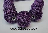 CIB452 24mm round fashion Indonesia jewelry beads wholesale