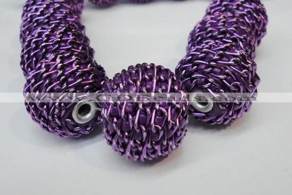 CIB452 24mm round fashion Indonesia jewelry beads wholesale