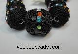 CIB462 25mm round fashion Indonesia jewelry beads wholesale