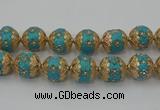 CIB550 22mm round fashion Indonesia jewelry beads wholesale