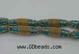 CIB607 16*60mm rice fashion Indonesia jewelry beads wholesale