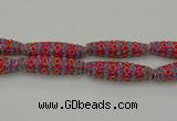 CIB634 16*60mm rice fashion Indonesia jewelry beads wholesale