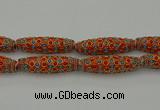 CIB635 16*60mm rice fashion Indonesia jewelry beads wholesale