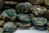 CIJ12 15.5 inches 15*20mm oval impression jasper beads wholesale