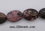 CIJ121 15.5 inches 10*14mm oval dyed impression jasper beads wholesale