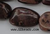 CIJ130 15.5 inches 15*18mm – 18*25mm freeform dyed impression jasper beads