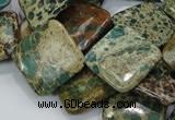 CIJ24 15.5 inches 20*20mm diamond impression jasper beads wholesale