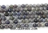 CIL119 15.5 inches 8mm faceted round iolite gemstone beads