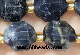 CIL130 15 inches 9*10mm faceted iolite beads wholesale