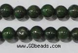 CIS01 15.5 inches 6mm round green iron stone beads wholesale