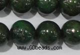 CIS04 15.5 inches 12mm round green iron stone beads wholesale