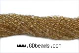 CITR05 15 inches 6mm round citrine gemstone beads