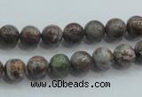 CJA01 15.5 inches 8mm round green jasper beads wholesale