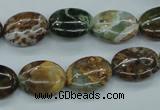 CJA18 15.5 inches 12*16mm oval green jasper beads wholesale