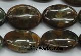 CJA21 15.5 inches 18*25mm oval green jasper beads wholesale