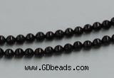 CJB01 16 inches 4mm round natural jet gemstone beads wholesale