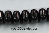 CJB12 16 inches 9*16mm rondelle natural jet gemstone beads wholesale